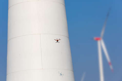 Drones Inspect Wind Turbine Concrete Towers Paintsquare News