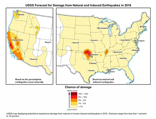 USGS seismic forecast 2016