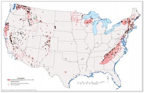 USGS Releases Pyrrhotite Map of US : PaintSquare News